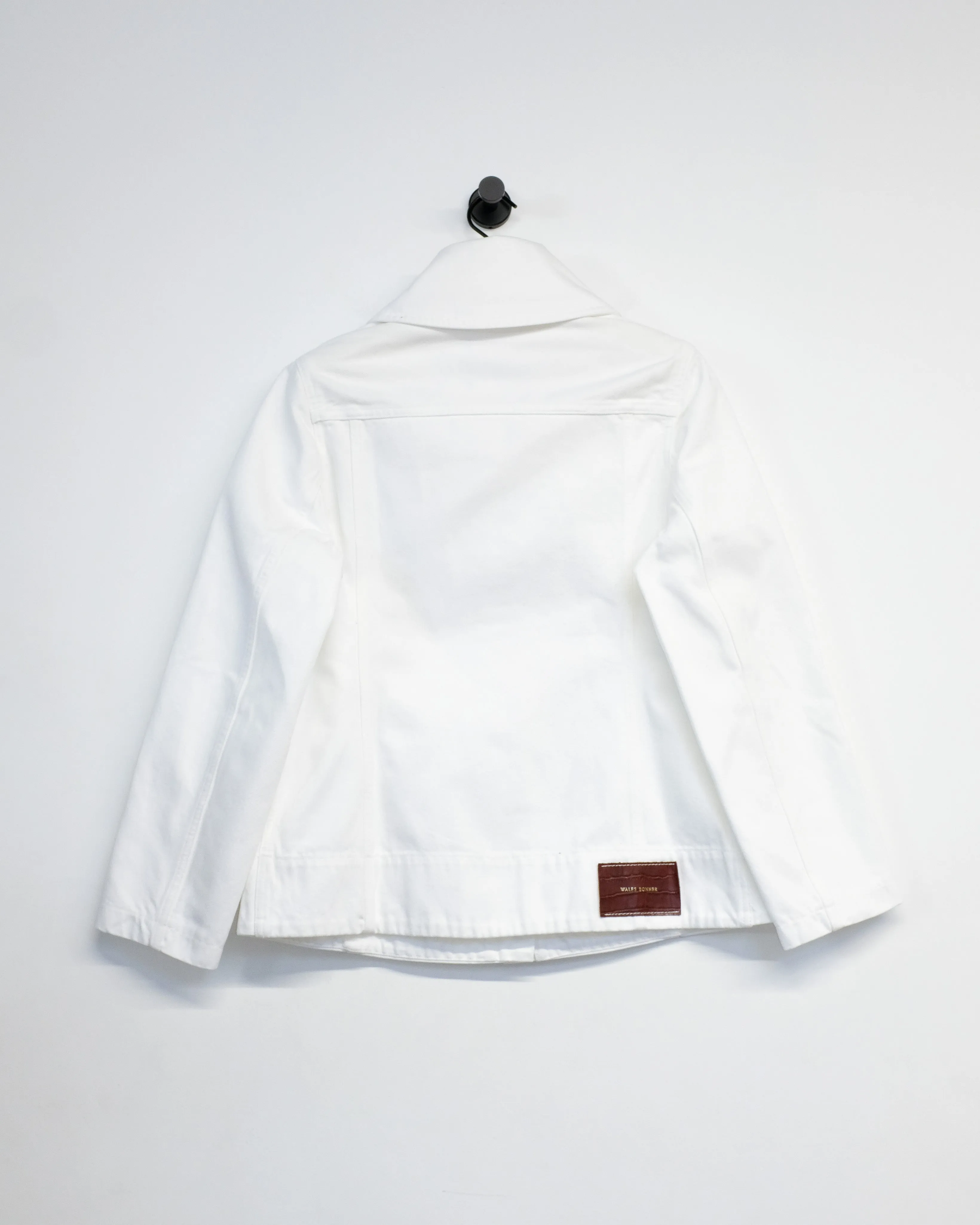 White enzyme Wash Denim Heritage Jacket