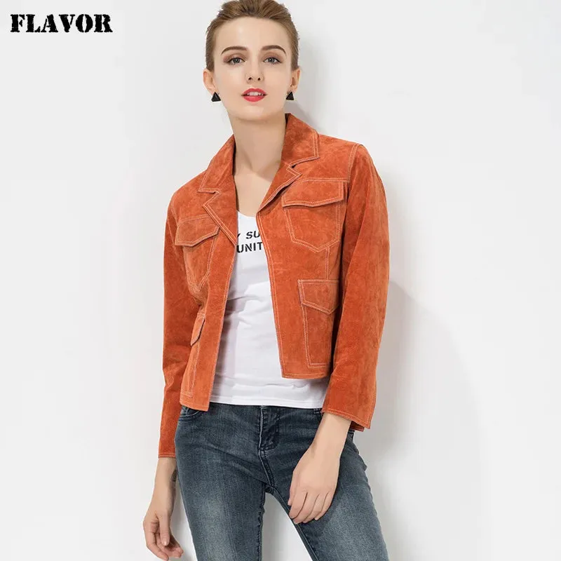 Women's Genuine Pigskin Leather Jacket