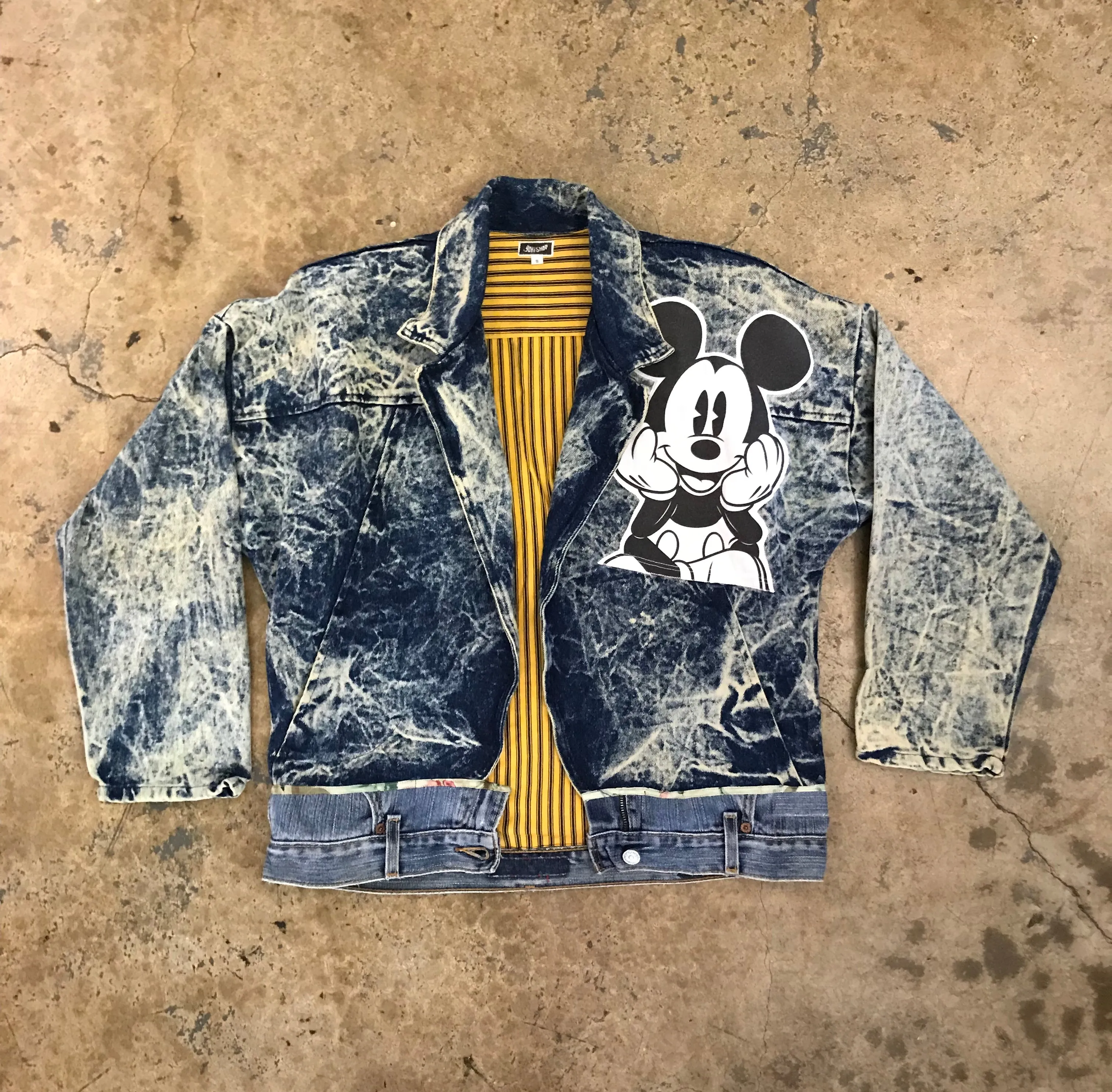 Yokishop - Acid Wash 90's Crop Jacket